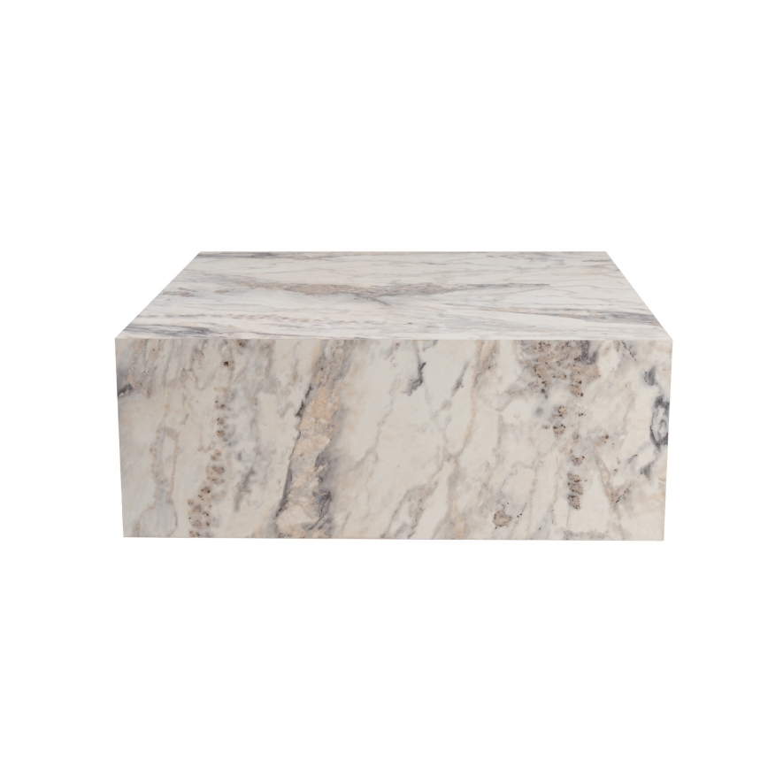 Mesa de centro PRIZMA 35x90 cm decoración de mármol