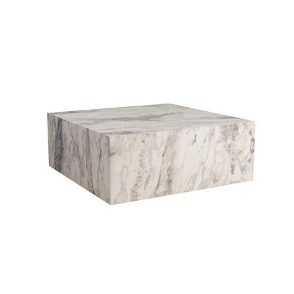 Mesa de centro PRIZMA 35x90 cm decoración de mármol