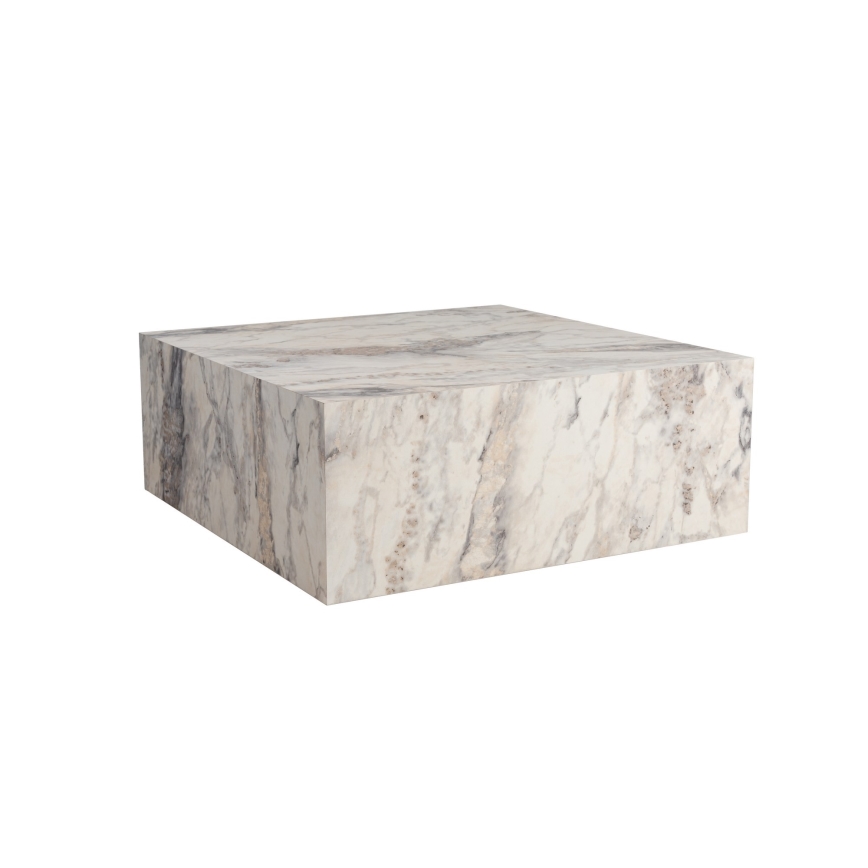 Mesa de centro PRIZMA 35x90 cm decoración de mármol