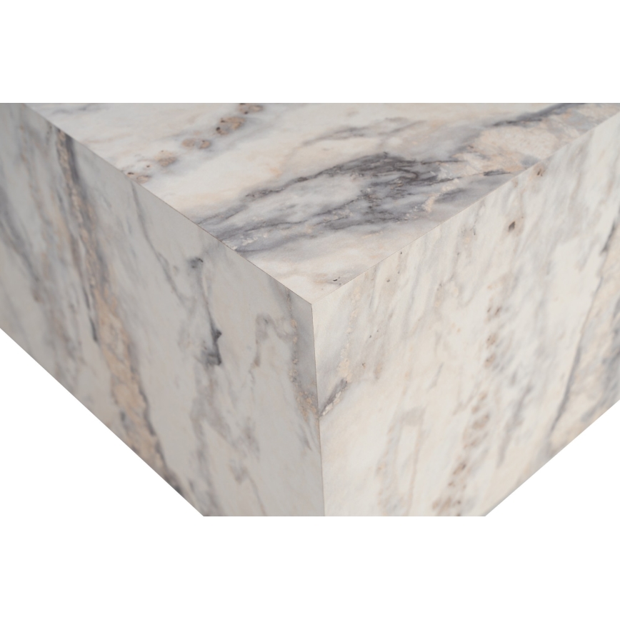 Mesa de centro PRIZMA 35x90 cm decoración de mármol