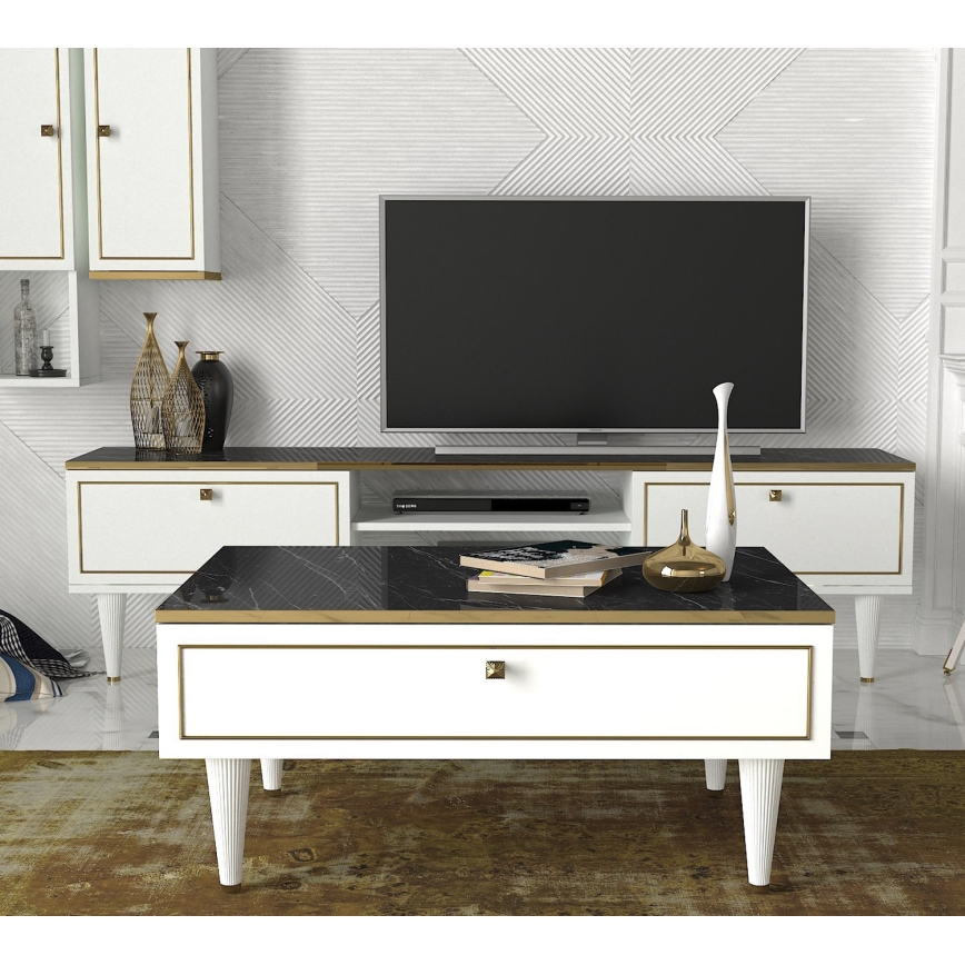 Mesa de centro RAVENNA 60x90 cm blanco