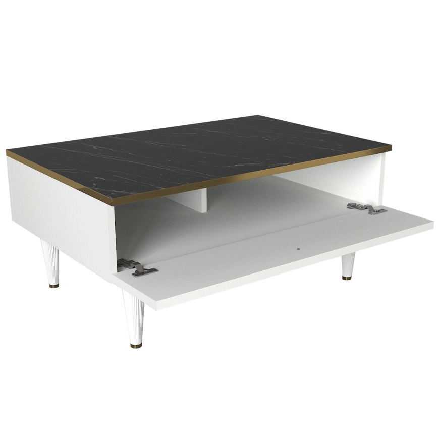 Mesa de centro RAVENNA 60x90 cm blanco