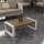 Mesa de centro RETRO 40x90 cm blanco/marrón