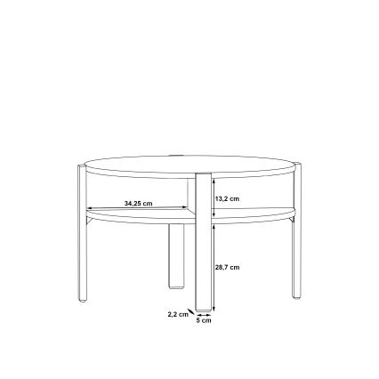 Mesa de centro RINO negra