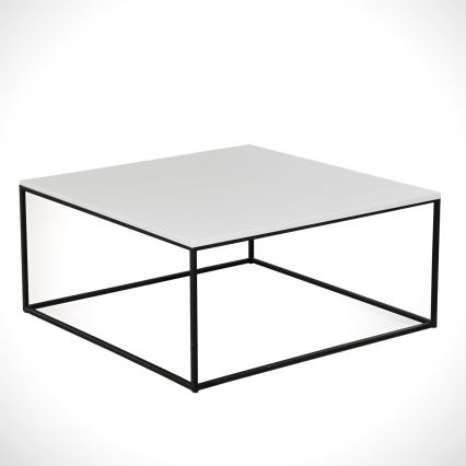 Mesa de centro ROYAL 43x75 cm blanco/negro