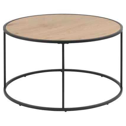 Mesa de centro SARON roble/negro