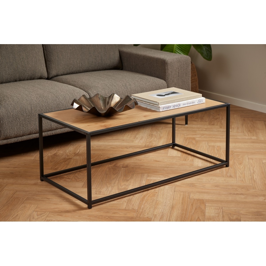 Mesa de centro SARON roble/negro