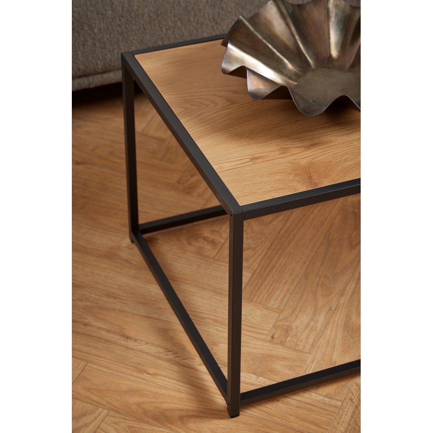 Mesa de centro SARON roble/negro