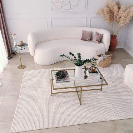Mesa de centro SOL 35x94 cm dorado/transparente