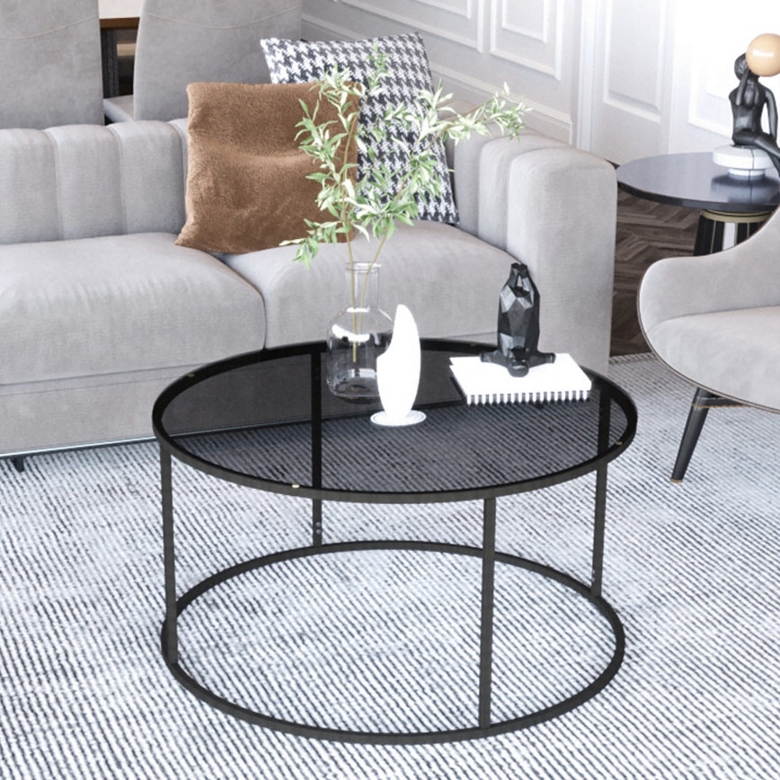 Mesa de centro STARTIS 80x45 cm negro