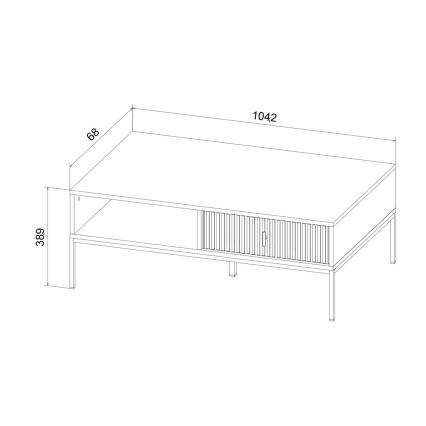 Mesa de centro SUE beige/cachemir