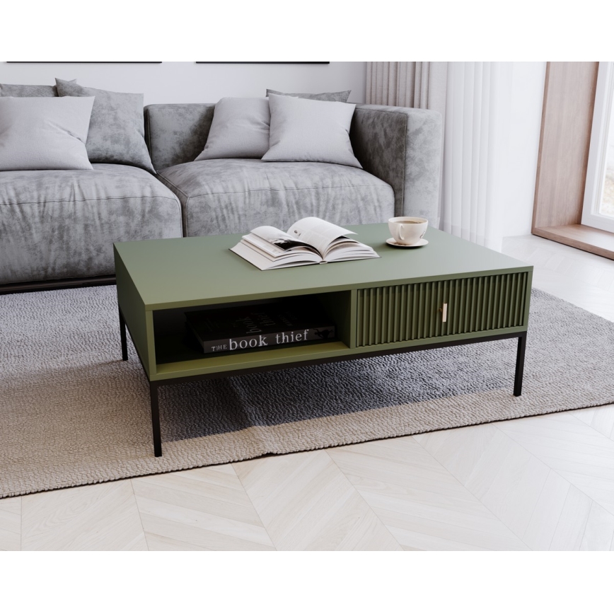 Mesa de centro SUE verde/negra