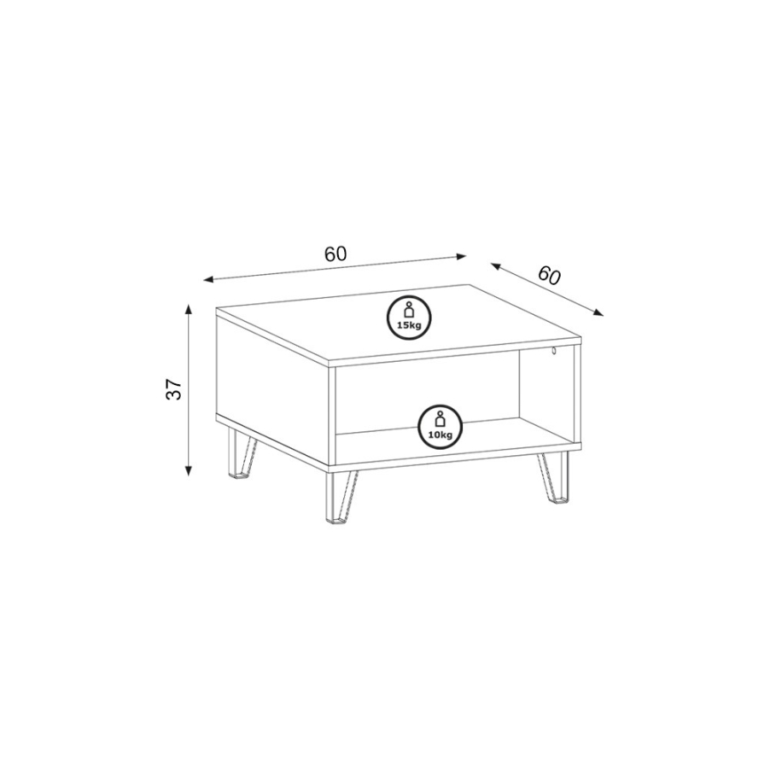 Mesa de centro SULA roble artesano
