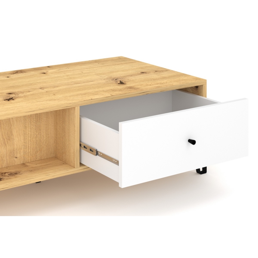 Mesa de centro SULA roble artisan/blanco