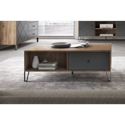 Mesa de centro SULA roble craft/negro