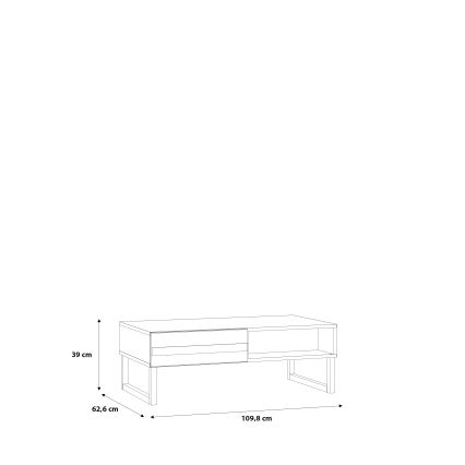 Mesa de centro TARO blanca