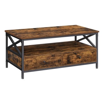 Mesa de centro TOREN marrón/negro