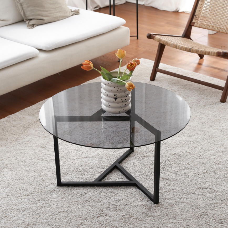Mesa de centro TRIO 42x75 cm negro
