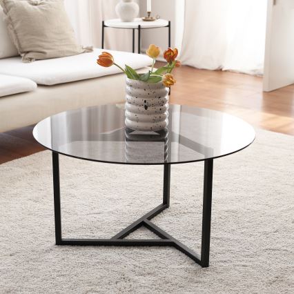 Mesa de centro TRIO 42x75 cm negro