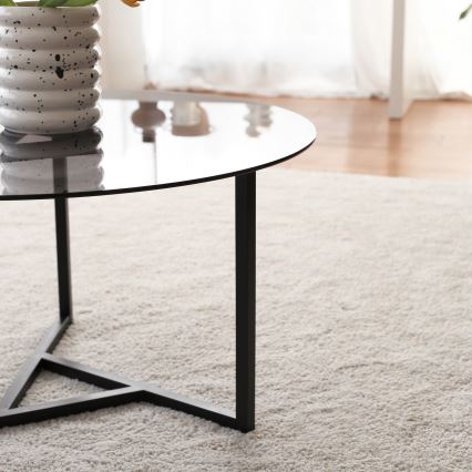 Mesa de centro TRIO 42x75 cm negro
