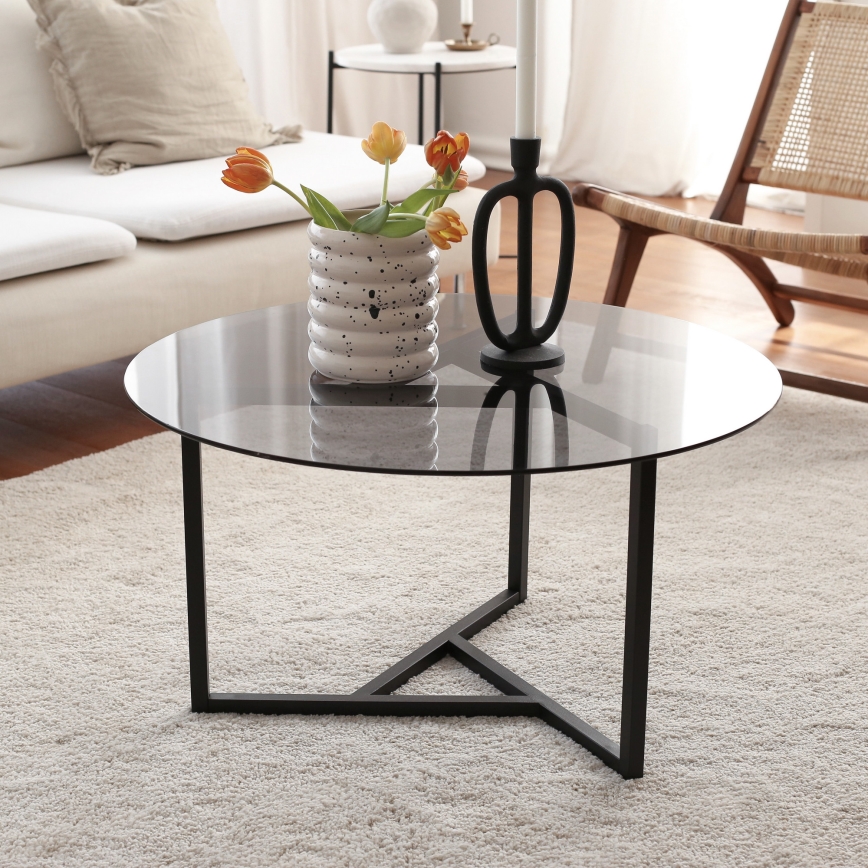 Mesa de centro TRIO 42x75 cm negro