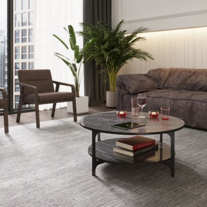 Mesa de centro VERSY 37x90 cm negro