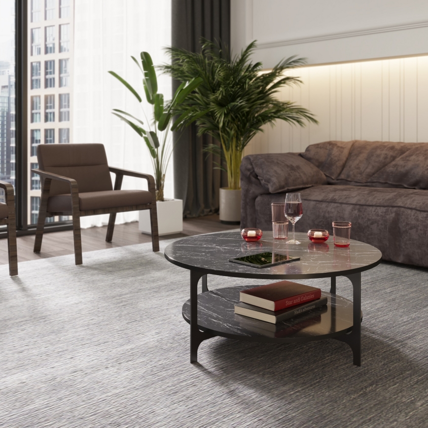 Mesa de centro VERSY 37x90 cm negro