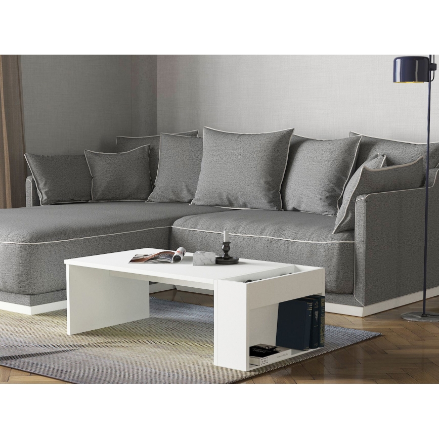 Mesa de centro VIEW 34x95 cm blanco