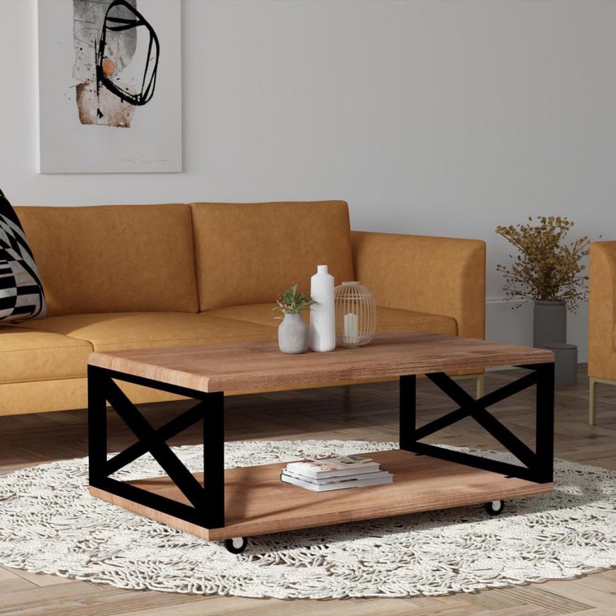 Mesa de centro YUSO 42,5x98 cm pino