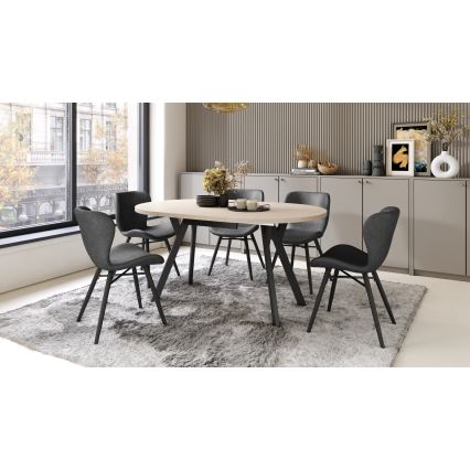 Mesa de comedor ARTUR beige/negra
