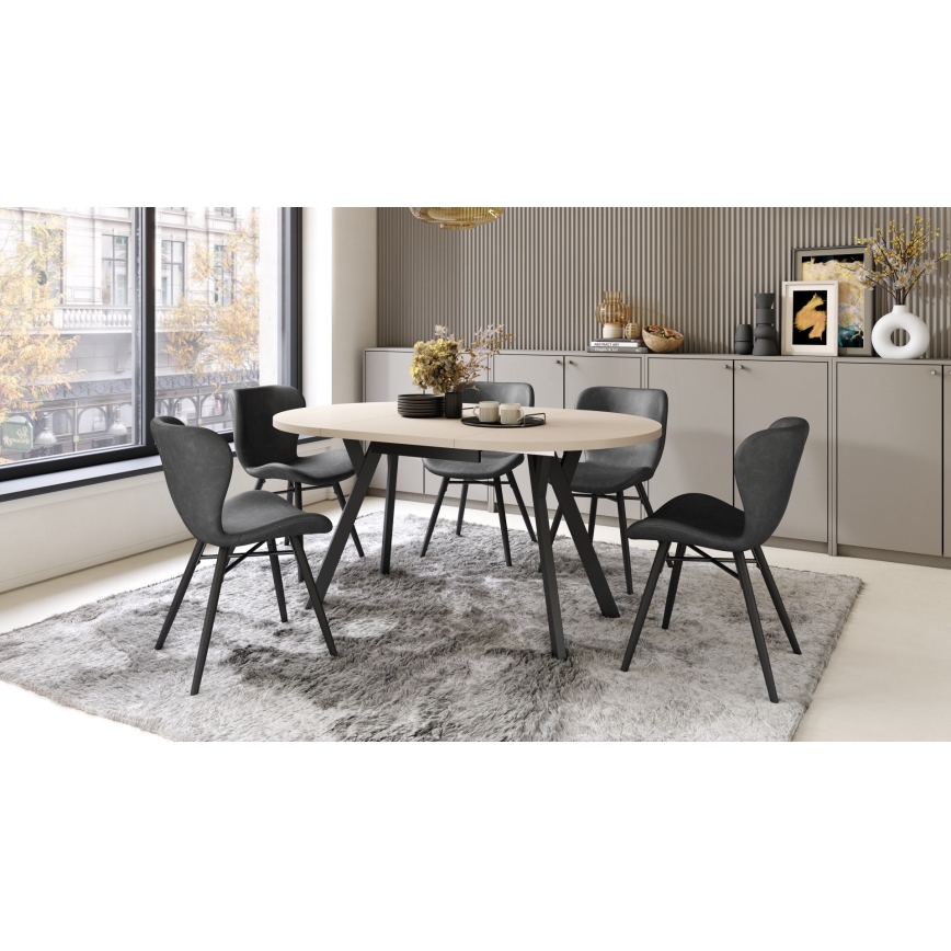 Mesa de comedor ARTUR beige/negra