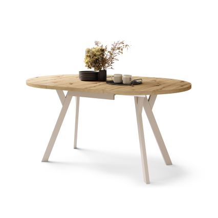 Mesa de comedor ARTUR roble artisan/beige