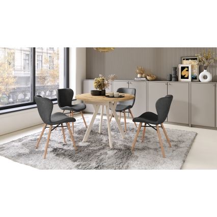 Mesa de comedor ARTUR roble artisan/beige