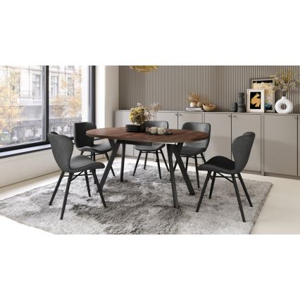 Mesa de comedor ARTUR roble/negro