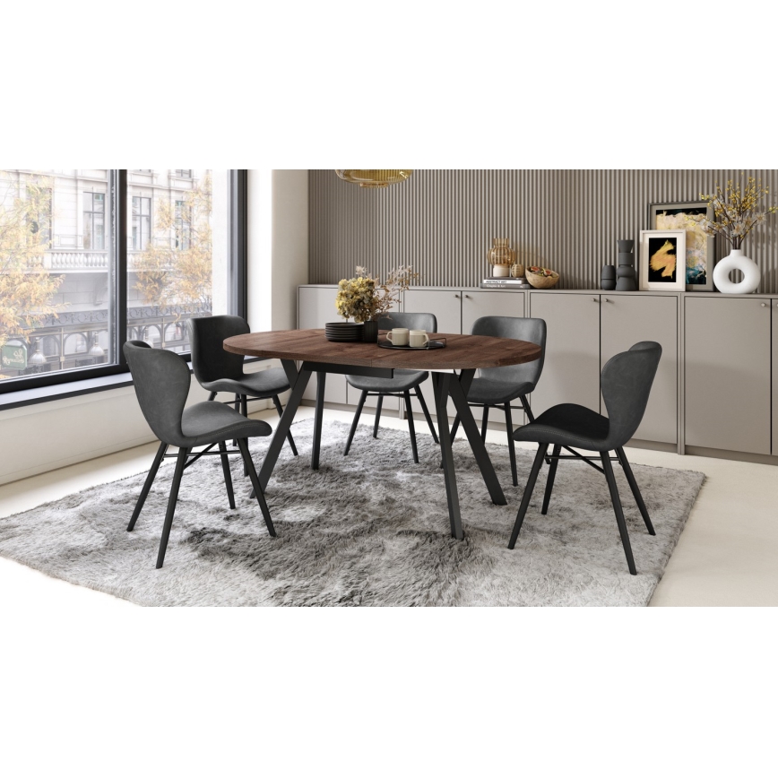 Mesa de comedor ARTUR roble/negro