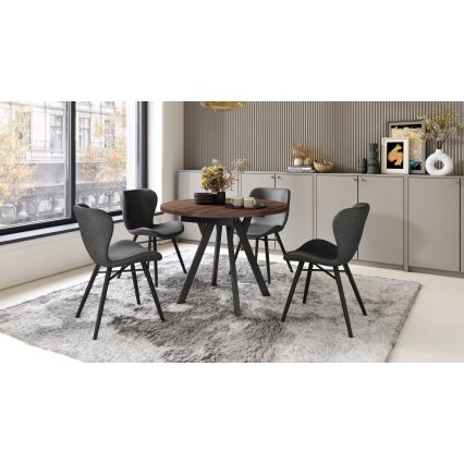 Mesa de comedor ARTUR roble/negro