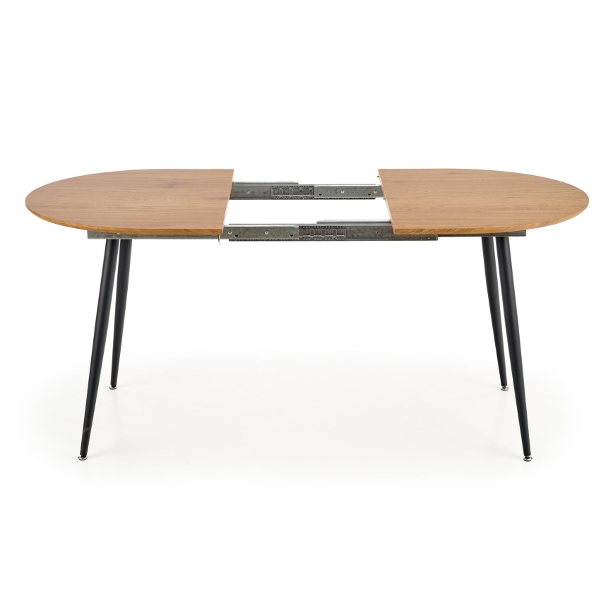 Mesa de comedor BALNOR roble/negro