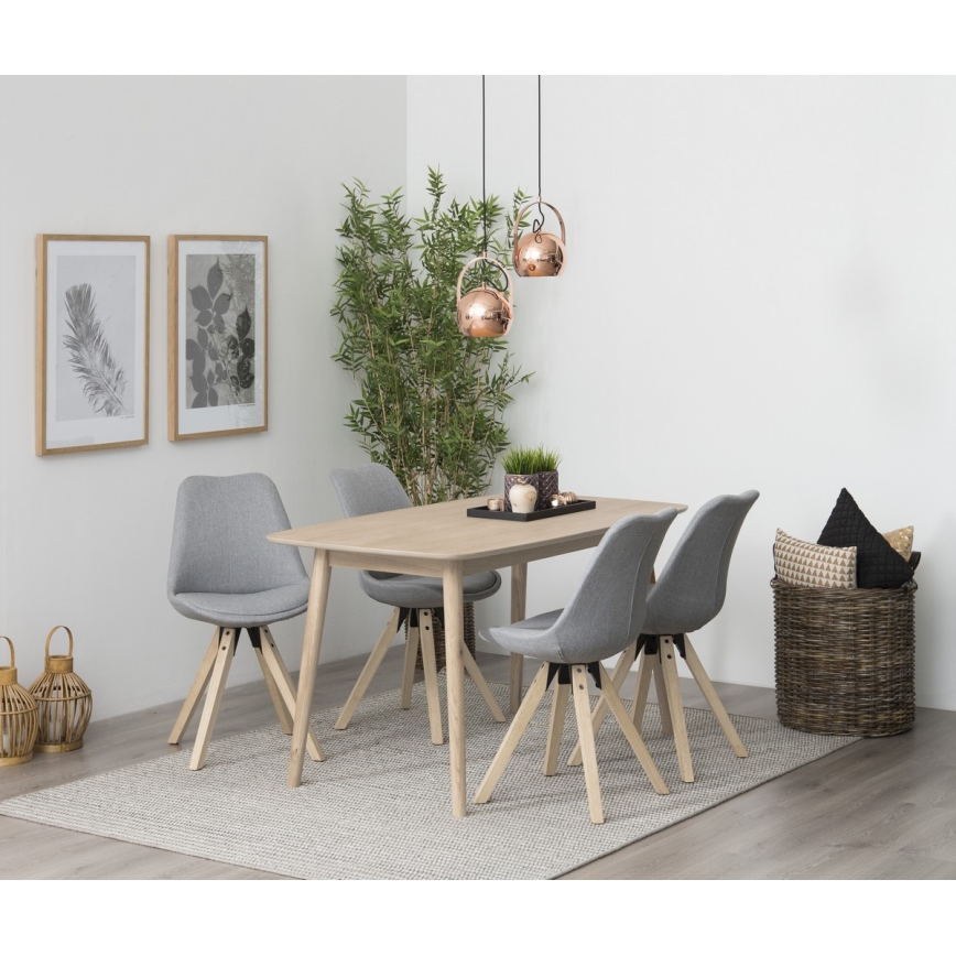 Mesa de comedor BERG roble