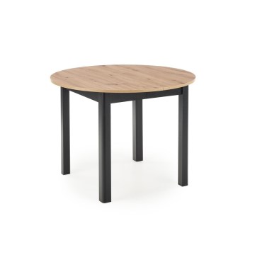 Mesa de comedor CALMIO roble artisan/negro