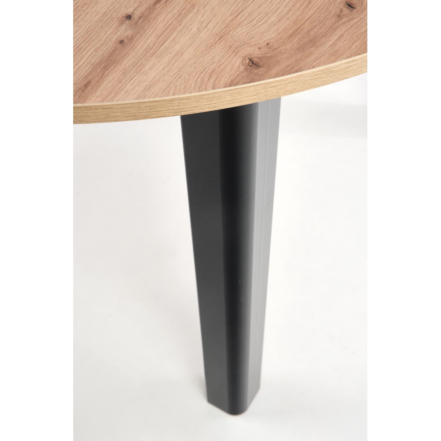 Mesa de comedor CALMIO roble artisan/negro