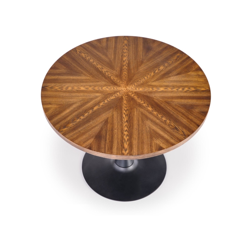 Mesa de comedor CARMELO 75x100 cm negro/marrón