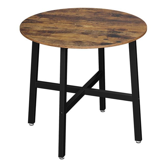 Mesa de comedor ELDUR marrón/negro