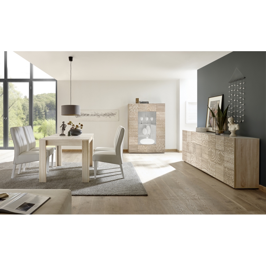 Mesa de comedor extensible ARIA roble Sonoma