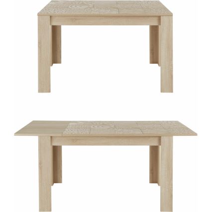 Mesa de comedor extensible ARIA roble Sonoma