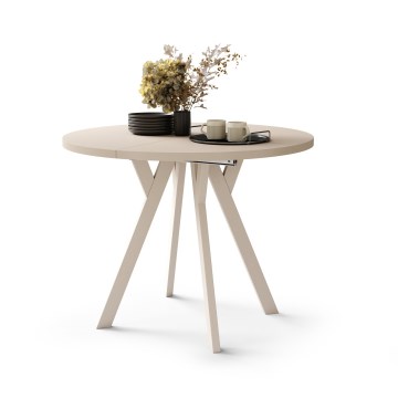 Mesa de comedor extensible ARTUR beige