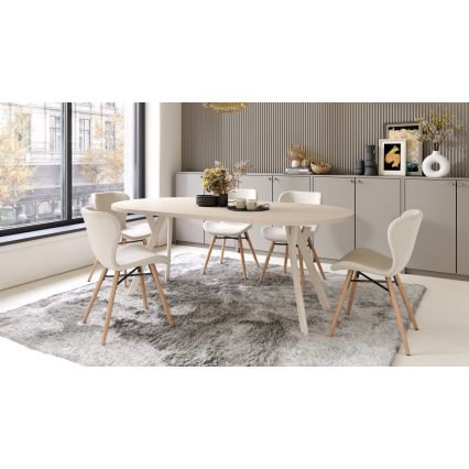 Mesa de comedor extensible ARTUR beige