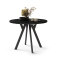 Mesa de comedor extensible ARTUR negra