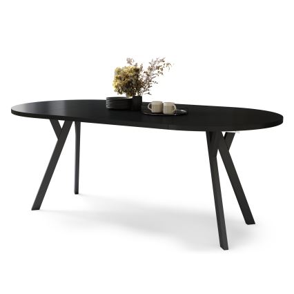 Mesa de comedor extensible ARTUR negra