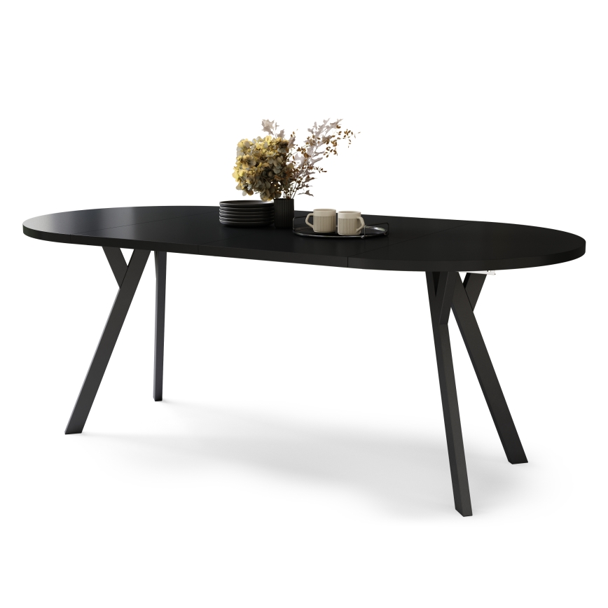 Mesa de comedor extensible ARTUR negra