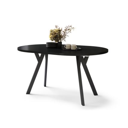 Mesa de comedor extensible ARTUR negra
